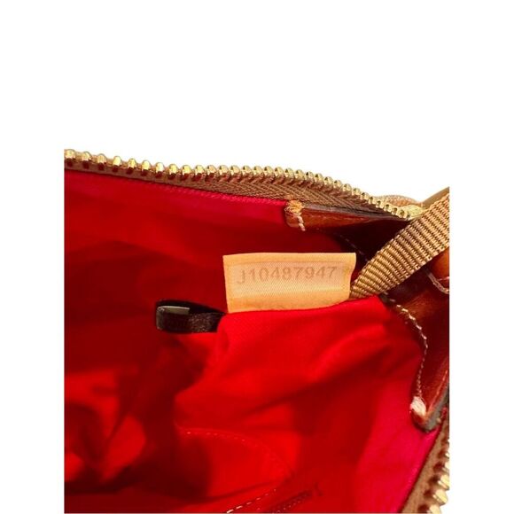 Dooney & Bourke Women's Olive Green Monogram Canvas Satchel Handbag - Picture 6 of 7